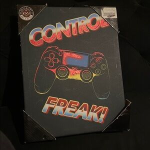 Notori Control Freak Gaming Canvas Art,Written “Control Freak”